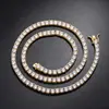 Pulsera de Tenis de Circonita Nueva Europea y Americana para Mujer Hip Hop Hombres Accesorios Más Vendidos Cadena para Suéter Joyería Transfronteriza