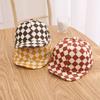 Gorra Infantil de Cuadros Ropa Benhui Gorro Infantil 2022 Primavera Nuevo Gorra Infantil de Ala Suave