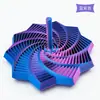 Juguete de Torre de Zanahoria Ilusión 3D Transfronterizo para Alivio del Estrés con Mango, Gadget Espiral para Alivio del Estrés, Cristal
