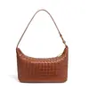 Bolso cruzado tejido a mano Ol Retro, Bolso de un solo hombro para mujer, Bolso tipo dumpling con hebilla de mariposa, Bolsa para lonchera, Versátil