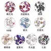 Uñas de celebridad de internet Shi Yue punta inferior diamante ocho grandes ocho pequeños diamantes 33 facetas tridimensionales apiladas joyas de diamante para uñas coloridas full diamond