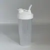 Vaso mezclador de proteína de 600 ml, vaso para batidos, botella deportiva portátil para fitness, vaso de plástico con logo, suministro directo de fábrica