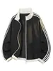 Colección Otoño 2026: Chaqueta estilo Hong Kong, extragrande, elegante, con detalles tejidos, tallas M-5X, HJ261077-SP36