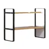 Prateleira de Armazenamento para Mesa Estação de Trabalho de Escritório Estante de Livros Armazenamento Mesa Mesa de Trabalho Camada Superior Prateleira de Mesa