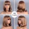 Pelucas de Moda Europeas y Americanas Personalizadas Transfronterizas para Mujeres, Pelucas de Cabeza Completa, Pelucas de Cabello Corto, Pelucas de Cabello al por Mayor Directamente de Fábrica de Yiwu para Comercio Exterior