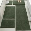 Set de 5 Alfombrillas Absorbentes para Piso, Felpudos para Puerta de Entrada, Alfombrillas Antideslizantes Resistentes a Manchas para Entrada, Alfombras para Mesita de Noche de Dormitorio, Transfronterizo