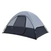 Tienda de campaña a prueba de lluvia para exteriores con varilla de mano de doble capa, picnic, senderismo, turismo, camping, acampada salvaje, manual, portátil, ligero