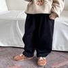 Liquidação: Calça Casual Grossa de Veludo Cotelê de Inverno 2024 para Meninos e Meninas