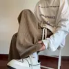 2026 Moda Pana Hombres Verano Delgado Cintura Elástica Pierna Ancha Tendencia Marca Americana Suelto Pierna Recta Caída Extra Largos Pantalones