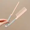 Venta Caliente Coreana Peinado Nuevo Diseño de Clip en V Peine para Cabello Rizado Peine para el Cabello Peine Alisador Herramientas de Peluquería