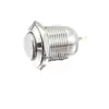 Interruptor de botón pulsador metálico de 16 mm, cabeza alta, sin luz, impermeable, interruptor de reinicio, interruptor de auto-bloqueo de 12/16/19/22 mm