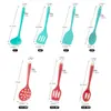 Conjunto de Utensílios de Cozinha de Silicone Resistentes a Altas Temperaturas, Espátula, Escumadeira, Utensílios de Confeitaria Infantis, Mini Utensílios de Cozinha de Silicone