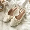 Nuevas Mules de Estilo Francés para Primavera/Verano 2026 con Punta Cerrada, Tacón Bajo, Zapatos Suaves para Mujer, Zapatos Individuales Versátiles para Comercio Transfronterizo