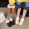 Sapatos Peludos Super Populares Slip-On para Mulheres no Inverno com Forro de Lã para Manter Aquecido para Usar ao Ar Livre 2025 Novo Popular Gorro para Gestantes Sapatos de Algodão