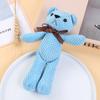Urso de pelúcia gigante de abacaxi personalizado chaveiro boneca algodão gravata borboleta pé longo Urso pingente de pelúcia atacado
