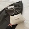 Bolso de Hombro Producto Nuevo Color Sólido Textura Simple Versátil Casual Bolso Cruzado Nicho Producto Nuevo Casual para Viajes Diarios Bolso Cruzado