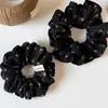 Novo scrunchie plissado fofo floral estilo coreano com um toque vintage, tiara, acessório de cabelo, novo elástico de cabelo para o início do outono para mulheres