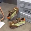 Versión de piel de vaca~Zapatillas de entrenamiento alemanas de suela plana vintage para mujer, nuevo modelo de verano, piel suave genuina, transpirables y ligeras, estilo zapatillas Forrest Gump