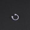 Aretes Acrílicos Transparentes Transfronterizos al por Mayor Amazon Spot Barra Roscada Invisible Aretes de Estudiante Joyería para Perforaciones