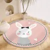 Alfombra de Imitación Cachemir de Dibujos Animados Más Vendida, Alfombrilla para Mesita de Noche de Dormitorio, Felpudo Suave de Peluche, Alfombrilla Antideslizante, Alfombrilla de Lectura para Habitación Infantil