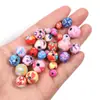 Cuentas de arcilla blanda Patrón personalizado estilo retro Cuentas de colores de arcilla blanda Collar Pulsera Pulsera DIY Accesorios de joyería de cuentas sueltas
