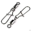 Conector de Anillo en Ocho de Acero Inoxidable con Pasador Reforzado Estilo Americano Anzuelo para Señuelo Accesorios de Pesca