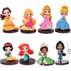 Internet Vermelho Branco Neve Bela Aisha Mini Princesa 8 Enfeites Q Desenho Menina Aniversário Mesa de Sobremesa Decoração de Bolo