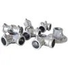 Perchero de tubo de acero de 6 puntos accesorios juntas estante de almacenamiento estante conectores sin soldadura tubo redondo conectores de aleación de aluminio