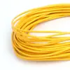 Corda Redonda de Couro Sintético DIY Pulseira de Corda Elástica Colar Material para Joias Lanyard de Boneca Acessórios Corda de Pingente Pequeno