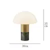 Lámpara de mesa para dormitorio, diseño nórdico simple y moderno, lámpara de noche decorativa de mármol de alta gama para hotel y casa de huéspedes