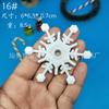 1.6-15cm Exportação Transfronteiriça Natal Floco de Neve Cena de Neve Local Plástico Floco de Neve Branco Pingente Árvore de Natal Suprimentos