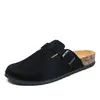 Chinelos Meio Birkenan de Casal para o Verão Tamanho Grande Transfronteiriço Moda Roupa Externa Sandálias e Chinelos Baotou Estilo Europeu e Americano Chinelos de Pé