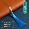 Pente com Franja para Caminhão Sachê com Franja Franja 12cm de Comprimento Estilo Caixinha de Presente Broche com Padrão de Nuvem Pingente de Decoração de Instrumento Musical