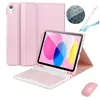 Adequado para iPad A16 Teclado Bluetooth Retroiluminado Capa de Couro Teclado para Tablet Apple de 11ª Geração Capa de Couro Mouse Caneta Conjunto de Película