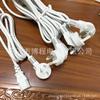 Cable de alimentación enchufable de tres núcleos estándar nacional con clavija de tres núcleos con palabra de pin Cable de alimentación enchufable para computadora Cable de alimentación de tres clavijas estándar nacional de CA