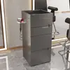 Gabinete de Herramientas para Salón de Belleza Mesa Espejo para Salón de Peluquería Gabinete con Cajones Gabinete de Almacenamiento de Madera para Cortar el Cabello Gabinete de Trabajo para Barbería