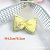 Accesorios de Lazo Bordado Color Caramelo Pasador Accesorios para el Cabello Almohada Rellena de Algodón Hecha a Mano Nudo Accesorios para Ropa DIY Accesorios para Zapatos
