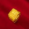 Anillo para hombre de boutique chapado en oro al vacío oro arena de Vietnam oro de alta imitación anillo de la fortuna impresión anillo para hombre apertura