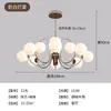 Lustre francês antigo para sala de estar, estilo Bauhaus, retrô, com feijão mágico, luminária de design vintage para restaurante de alta qualidade