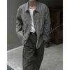 Camisa de Manga Larga a Cuadros Estilo Británico para Hombre, Temporada de Primavera y Otoño, Chaqueta Blanca y Negra, Marca de Moda Estilo Americano, Juvenil y Atractivo