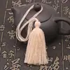 Fleco de Borlas de 21 cm del Fabricante en Varios Colores para Ropa, Fleco Largo de Borlas Hecho de Hilo Acrílico, Gran Cantidad en Stock