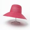Sombrero de paja de ala ancha tipo cuenco de paja colorido nuevo para Primavera y Verano, protección solar para viajes al aire libre, parasol, sombrero de paja de ala ancha grande para playa