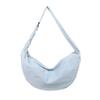 Bolso de axila casual de mezclilla transfronterizo para mujer 2025 Nueva moda Bolso dumpling Simple de gran capacidad Bolso cruzado
