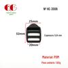 Fivela de bolsa fivela de escada de plástico fivela de quatro engrenagens de 20 mm fivela de ajuste de correia ponto preto saída de fábrica