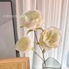 Flor artificial 3 grande Austin rosa rosa vermelha Austin salão de casamento piso linha fundo parede flor decorativa