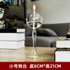 Candelabro de Vidrio Transparente Hecho a Mano Estilo Europeo Lámpara de Aceite de Vidrio Decoración Muebles para el Hogar Venta Directa de Fábrica