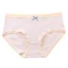 Ropa interior de niña transpirable de cero sensación, lazo de encaje, amigable con la piel, algodón nude en la parte inferior de la entrepierna, bragas de cintura media para mujer
