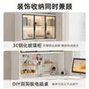 Escritorio de Computadora con Tablero Perforado Escritorio para Estudio en Casa Mesa Integrada con Estantería Escritorio Sencillo para Estudiante de Dormitorio Escritorio de Esquina para Escribir