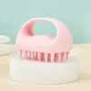 Nova escova de shampoo de silicone macio, pente massageador de couro cabeludo, ferramenta meridiana antiqueda de cabelo, gadget quadrado para limpeza e shampoo do couro cabeludo