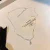 Collar Minimalista de Estilo Fresco con Colgante de Gota de Agua para Mujer, Versátil y Elegante, Nueva Cadena para Clavícula Cadena de Cuello Tendencia